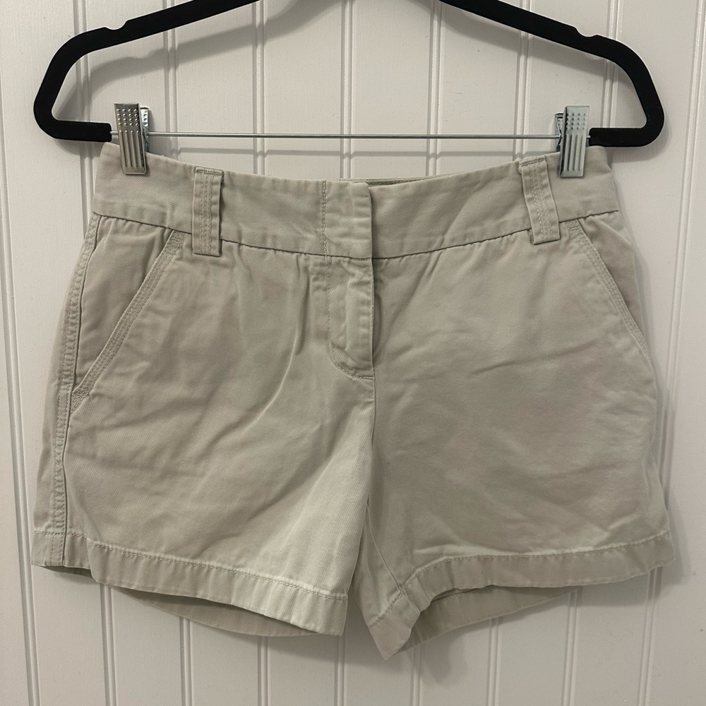J Crew classic twill shorts, size 2
